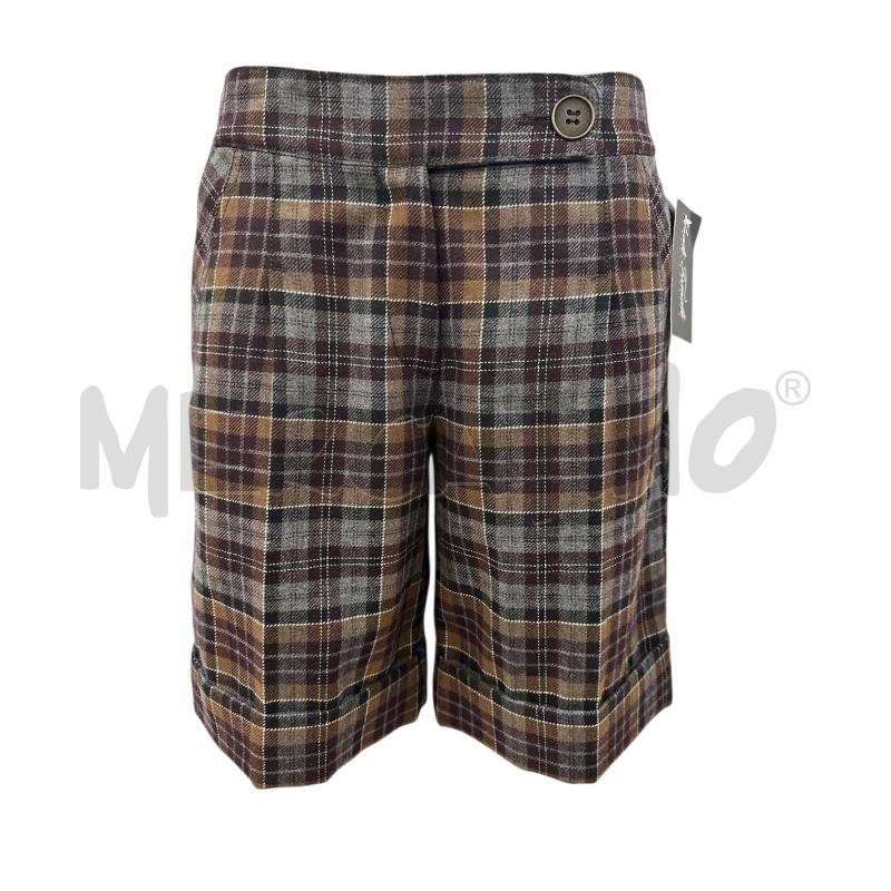 PANTALONCINO DONNA MAX&CO QUADRI MARRONE GRIGIO | Mercatino dell'Usato Molfetta 1