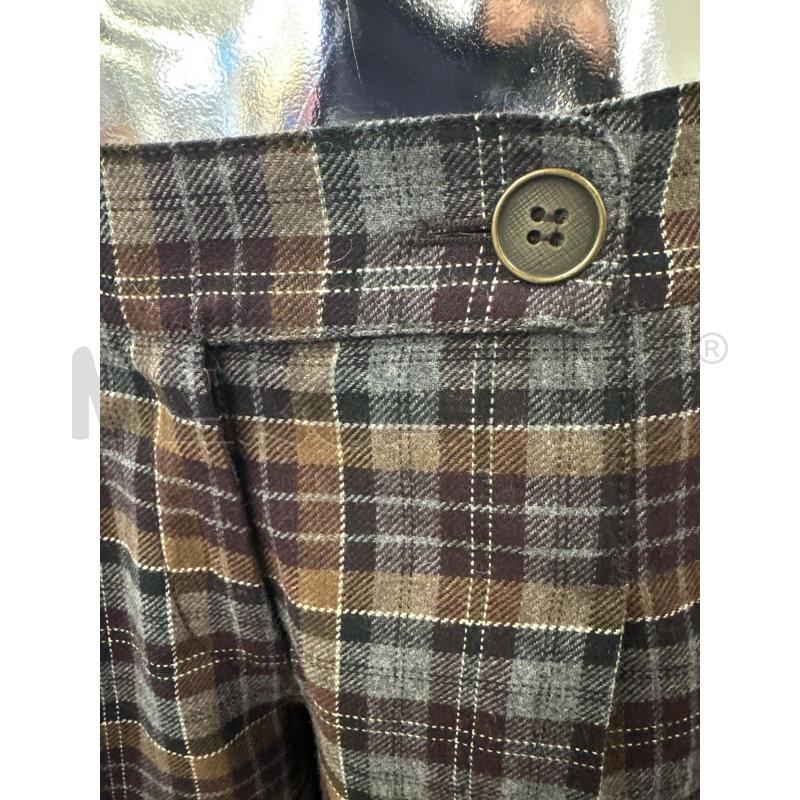 PANTALONCINO DONNA MAX&CO QUADRI MARRONE GRIGIO | Mercatino dell'Usato Molfetta 2