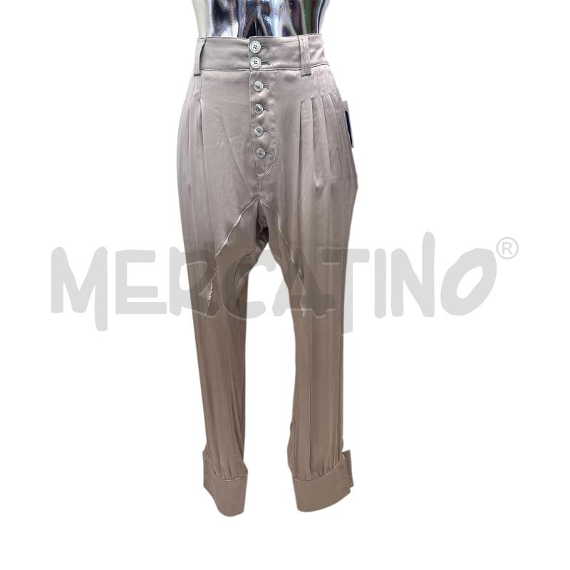 PANTALONE DONNA ATOS LOMBARDINI SETA CREMA  | Mercatino dell'Usato Molfetta 1