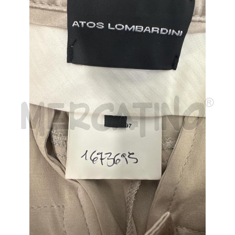 PANTALONE DONNA ATOS LOMBARDINI SETA CREMA  | Mercatino dell'Usato Molfetta 4