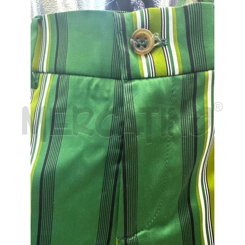 PANTALONE DONNA ERWICH VERDE FASCE BIANCO NERO | Mercatino dell'Usato Molfetta 2