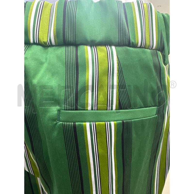 PANTALONE DONNA ERWICH VERDE FASCE BIANCO NERO | Mercatino dell'Usato Molfetta 3