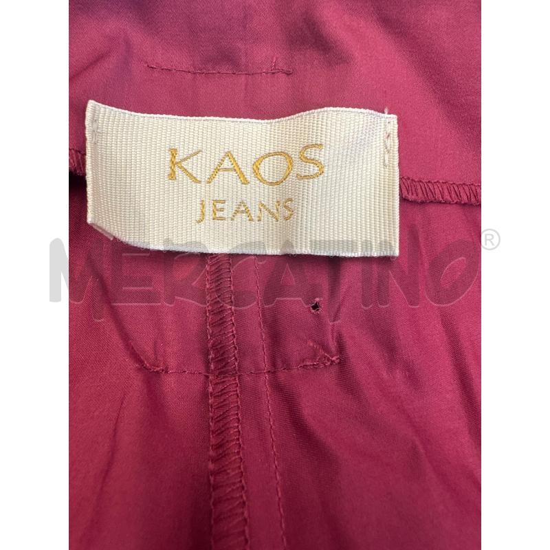 PANTALONE DONNA KAOS BORDEAUX | Mercatino dell'Usato Molfetta 3