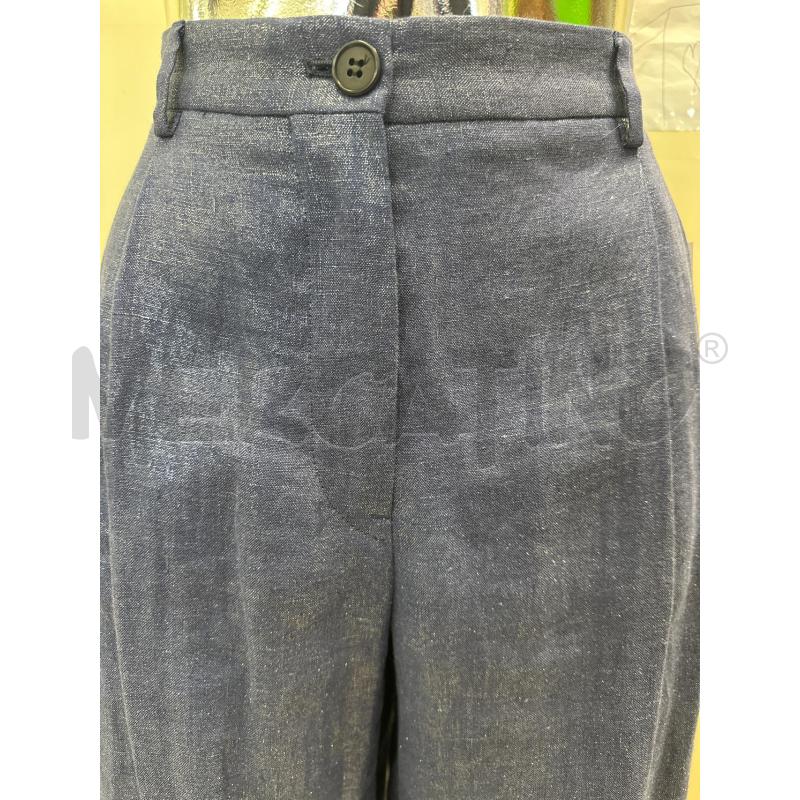 PANTALONE DONNA MAURO GRIFONI BLU LAMINATO  | Mercatino dell'Usato Molfetta 2