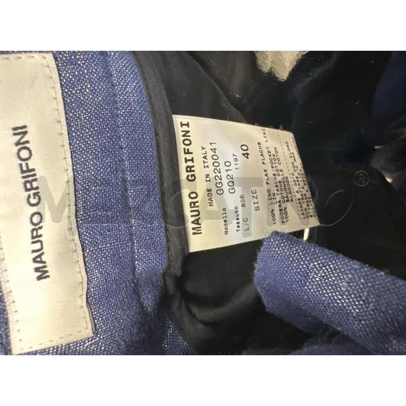 PANTALONE DONNA MAURO GRIFONI BLU LAMINATO  | Mercatino dell'Usato Molfetta 3