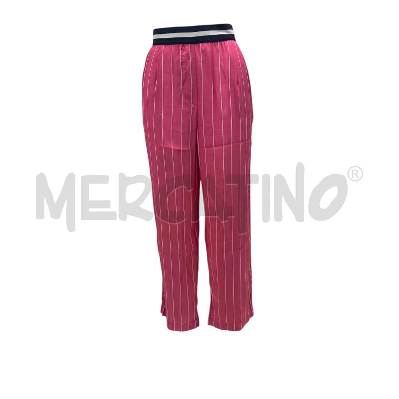 PANTALONE DONNA MAURO GRIFONI SETA ROSSO GESSATO  | Mercatino dell'Usato Molfetta 1