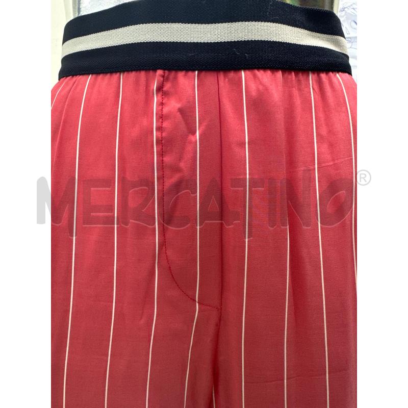 PANTALONE DONNA MAURO GRIFONI SETA ROSSO GESSATO  | Mercatino dell'Usato Molfetta 2