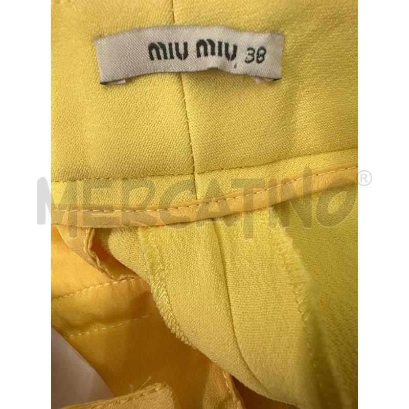 PANTALONE DONNA MIU MIU GIALLO | Mercatino dell'Usato Molfetta 3