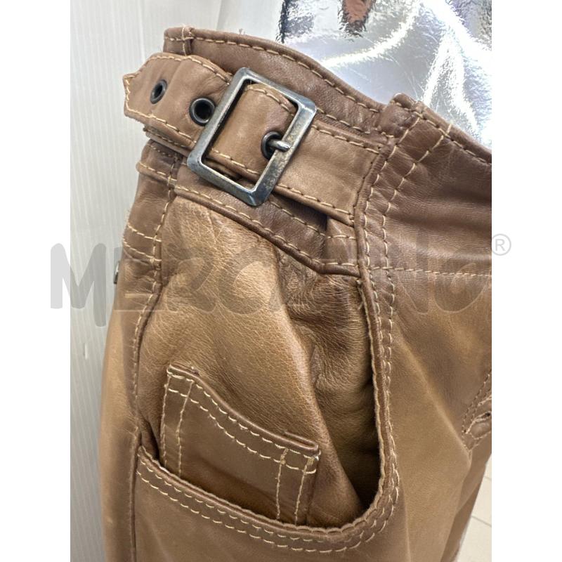 PANTALONE DONNA PATRIZIA PEPE PELLE MARRONCINO | Mercatino dell'Usato Molfetta 3