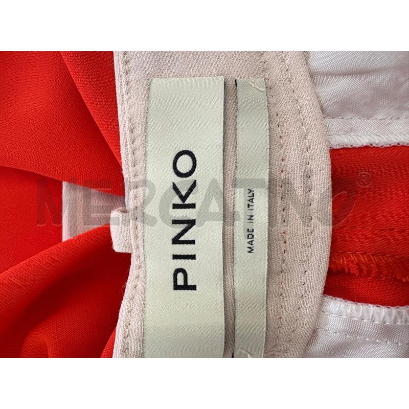 PANTALONE DONNA PINKO ARANCIO PROFILO BEIGE | Mercatino dell'Usato Molfetta 3