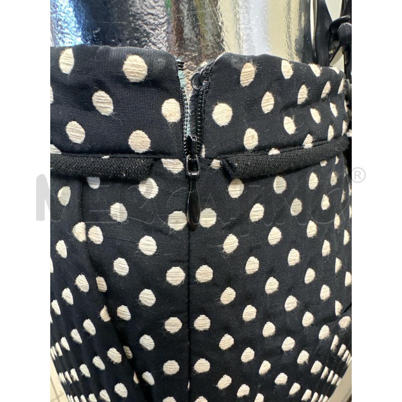 PANTALONE DONNA TWIN SET NERO POIS BIANCHI | Mercatino dell'Usato Molfetta 3