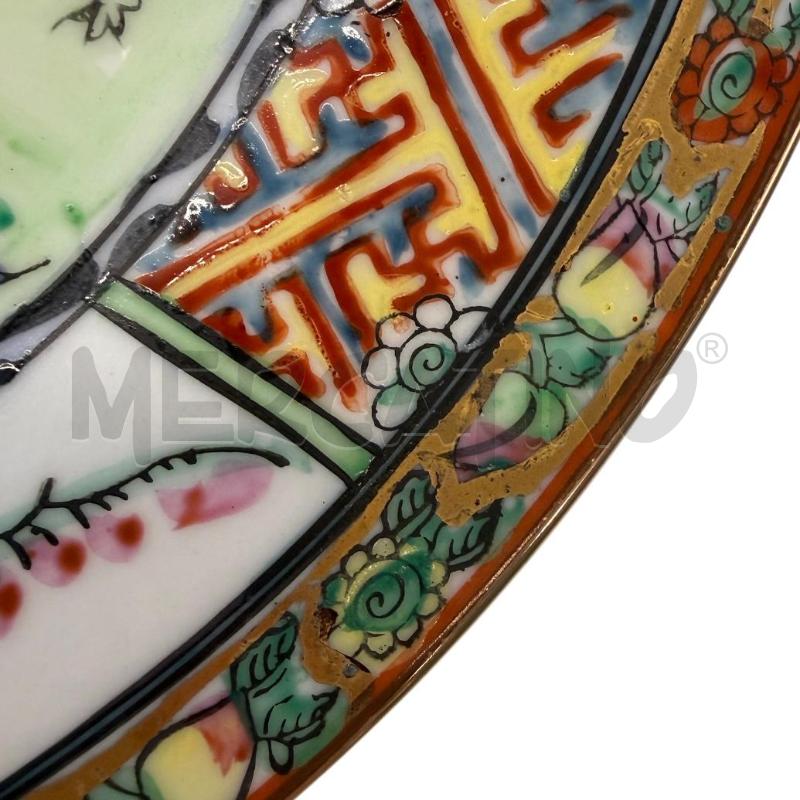 PIATTO CINA GALLI ROSSI VINTAGE DIPINTO A MANO | Mercatino dell'Usato Molfetta 5