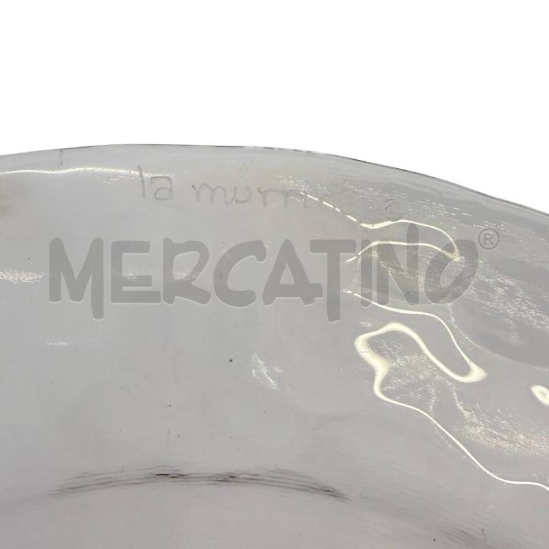 PIATTO VETRO ROSA LA MURRINA 32 CM | Mercatino dell'Usato Molfetta 3