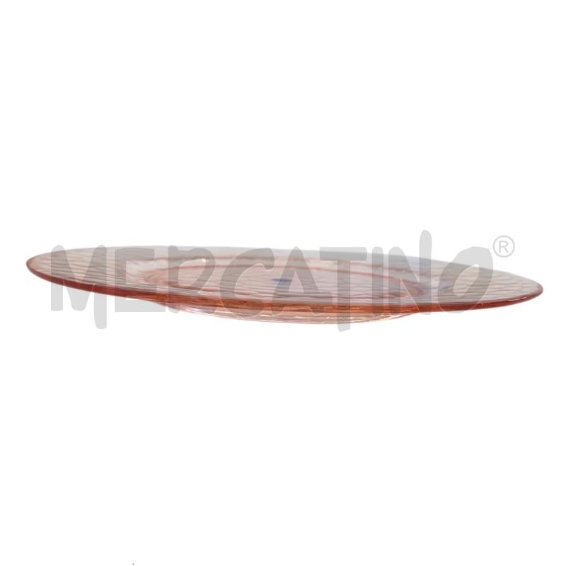 PIATTO VETRO ROSA LA MURRINA 32 CM | Mercatino dell'Usato Molfetta 5