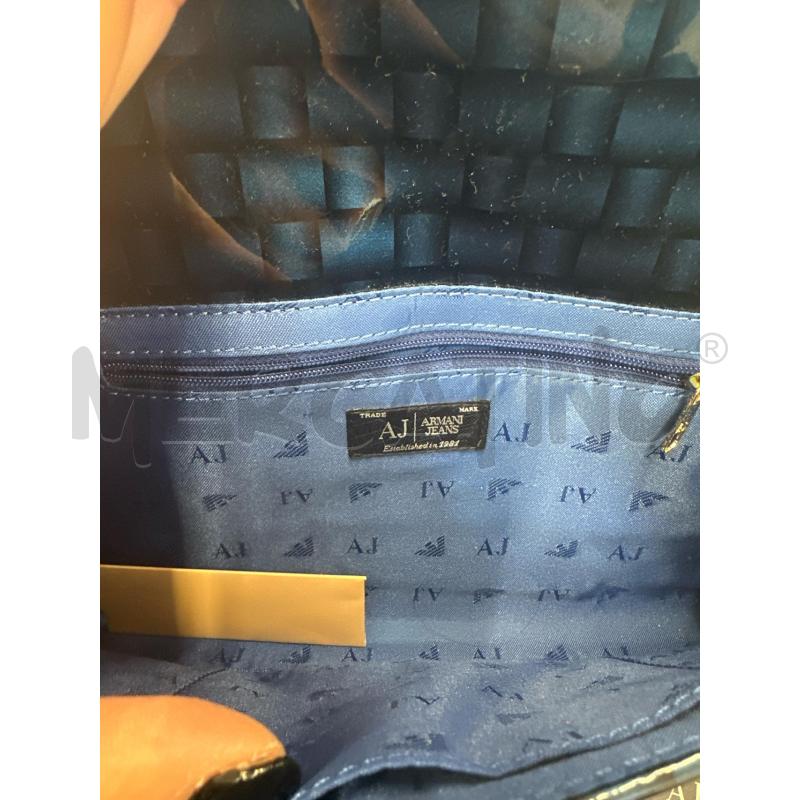 POCHETTE ARMANI JEANS BLU LUCIDO | Mercatino dell'Usato Molfetta 3