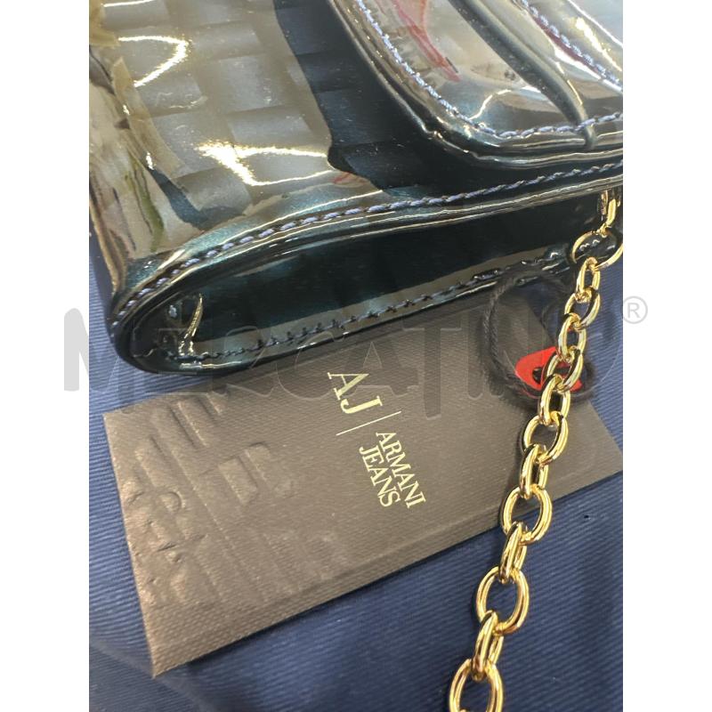 POCHETTE ARMANI JEANS BLU LUCIDO | Mercatino dell'Usato Molfetta 4