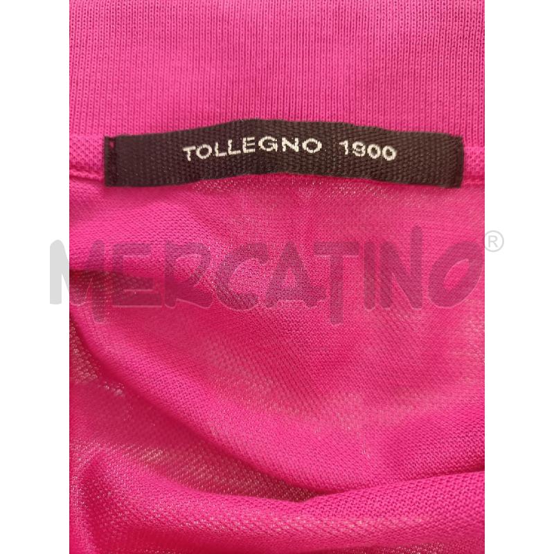 POLO DONNA TOLLEGNO FUCSIA PROFILO BIANCO | Mercatino dell'Usato Molfetta 3