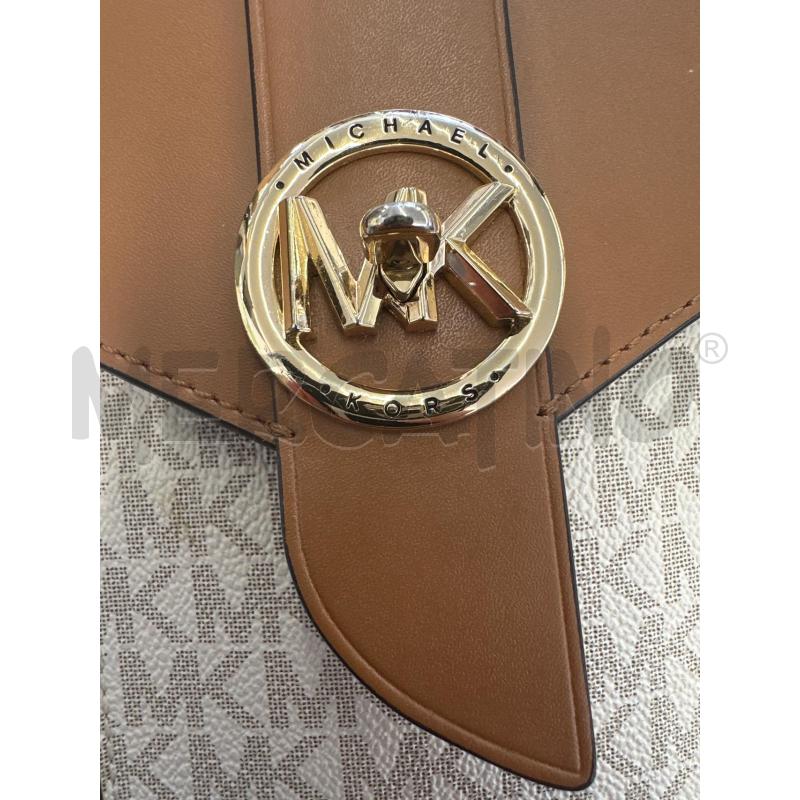 PORTA CELLULARE MICHAEL KORS MARRONE BIANCO LOGATO | Mercatino dell'Usato Molfetta 2