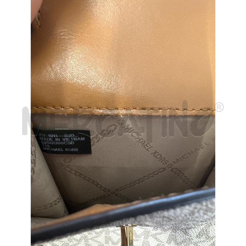PORTA CELLULARE MICHAEL KORS MARRONE BIANCO LOGATO | Mercatino dell'Usato Molfetta 3