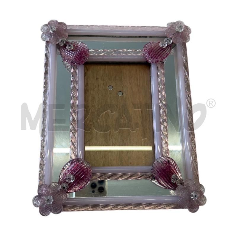 PORTA FOTO MURANO VETRO ROSA | Mercatino dell'Usato Molfetta 1