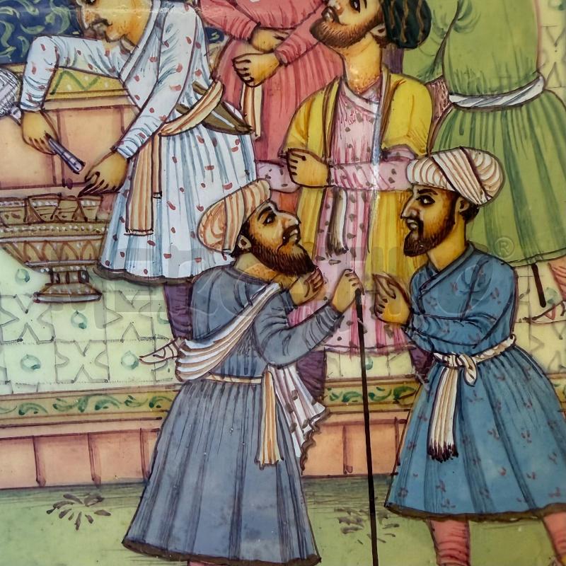 QUADRETTO AVORIO SINTETICO PITTURA MUGHAL INDIANO  | Mercatino dell'Usato Molfetta 2