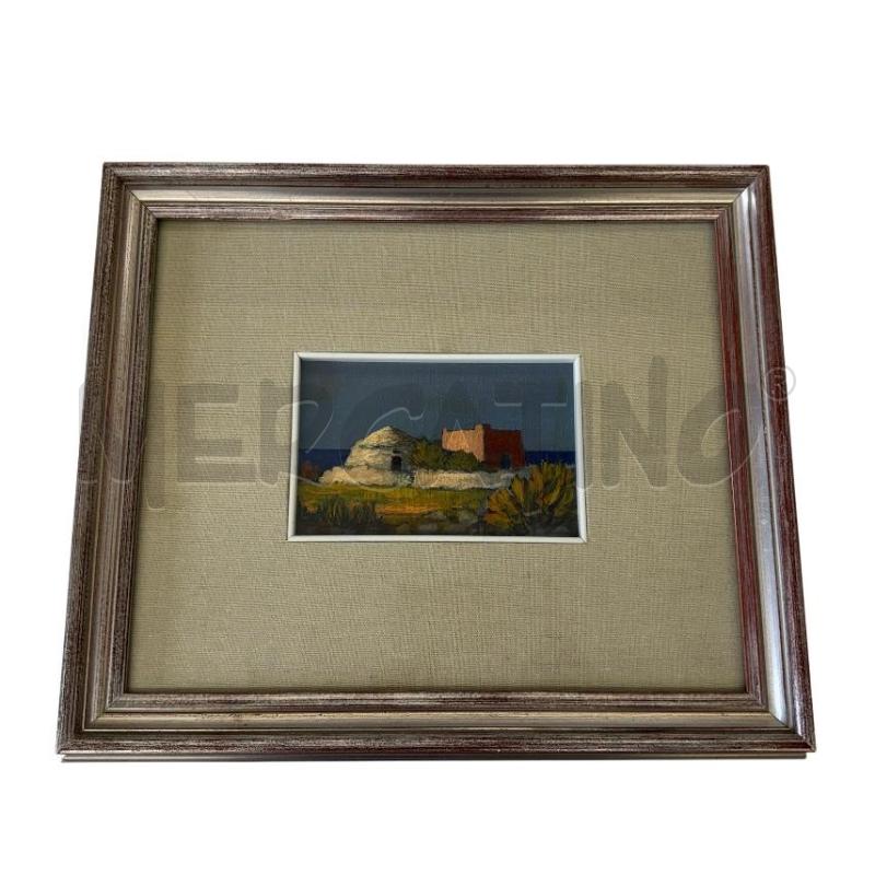 QUADRO DIPINTO D'INGEO TRULLO VISTA MARE | Mercatino dell'Usato Molfetta 1