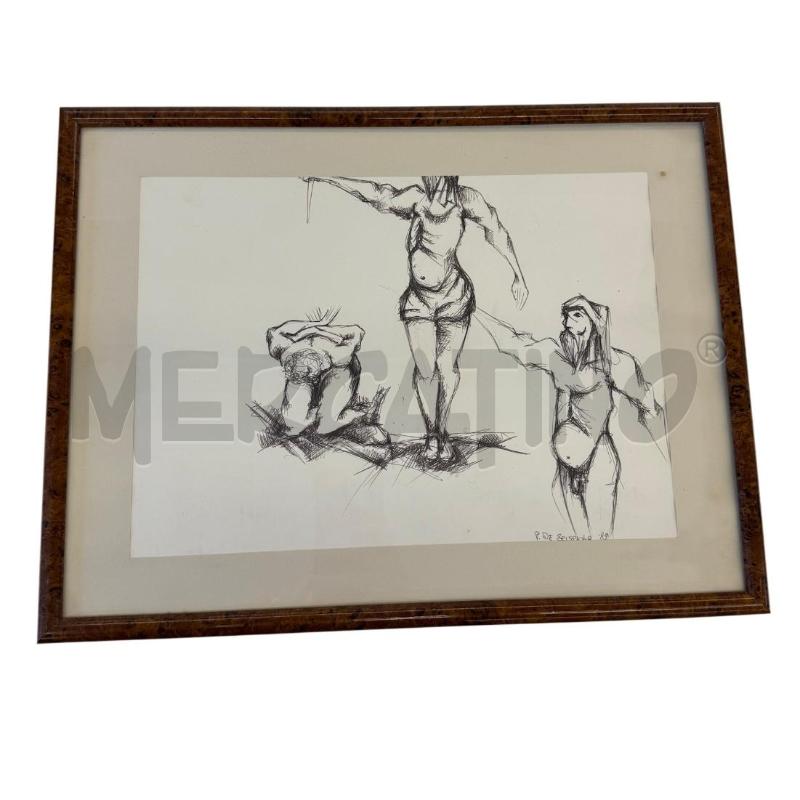 QUADRO DISEGNI DI P. DE SCISCIOLO ''IL SACRIFICIO DI ABRAMO  | Mercatino dell'Usato Molfetta 3