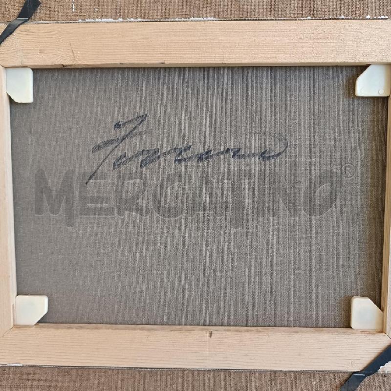 QUADRO FERRERO TEMPERA SU TELA FINESTRE MASSI CON ERBA  | Mercatino dell'Usato Molfetta 4
