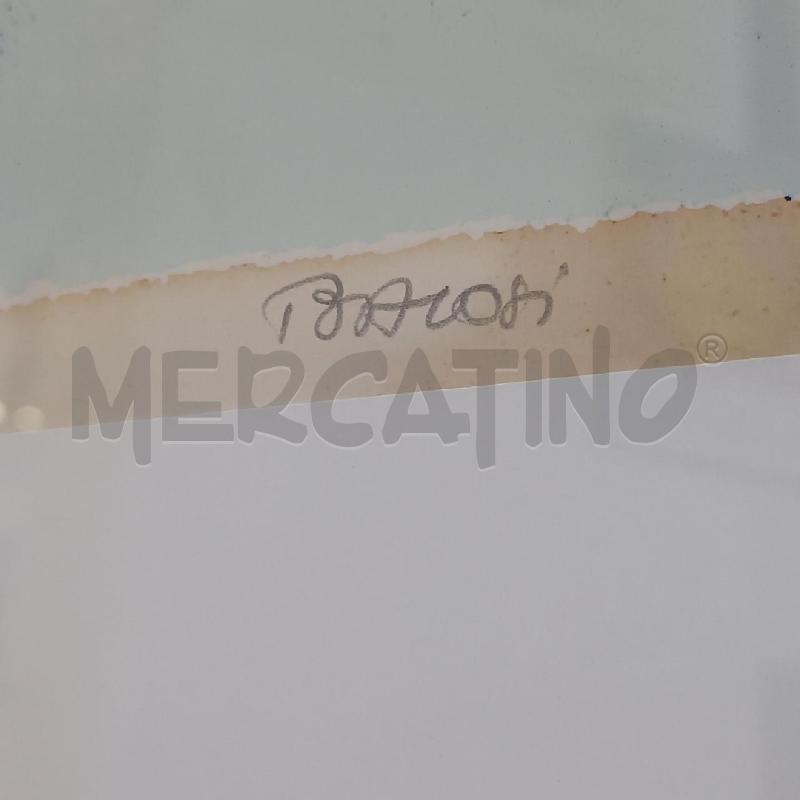 QUADRO MANLIO BACOSI PAESAGGIO INNEVATO TEMPERA SU CARTA  | Mercatino dell'Usato Molfetta 3