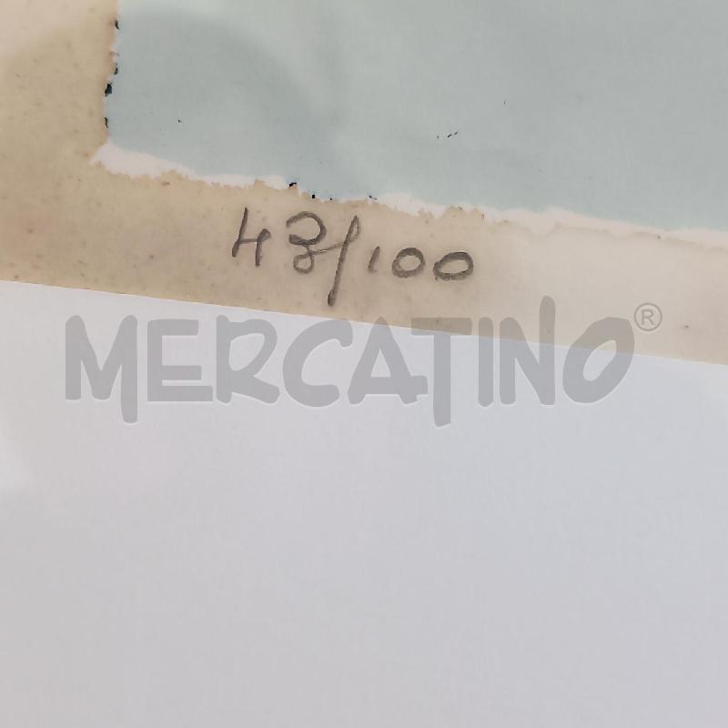 QUADRO MANLIO BACOSI PAESAGGIO INNEVATO TEMPERA SU CARTA  | Mercatino dell'Usato Molfetta 4