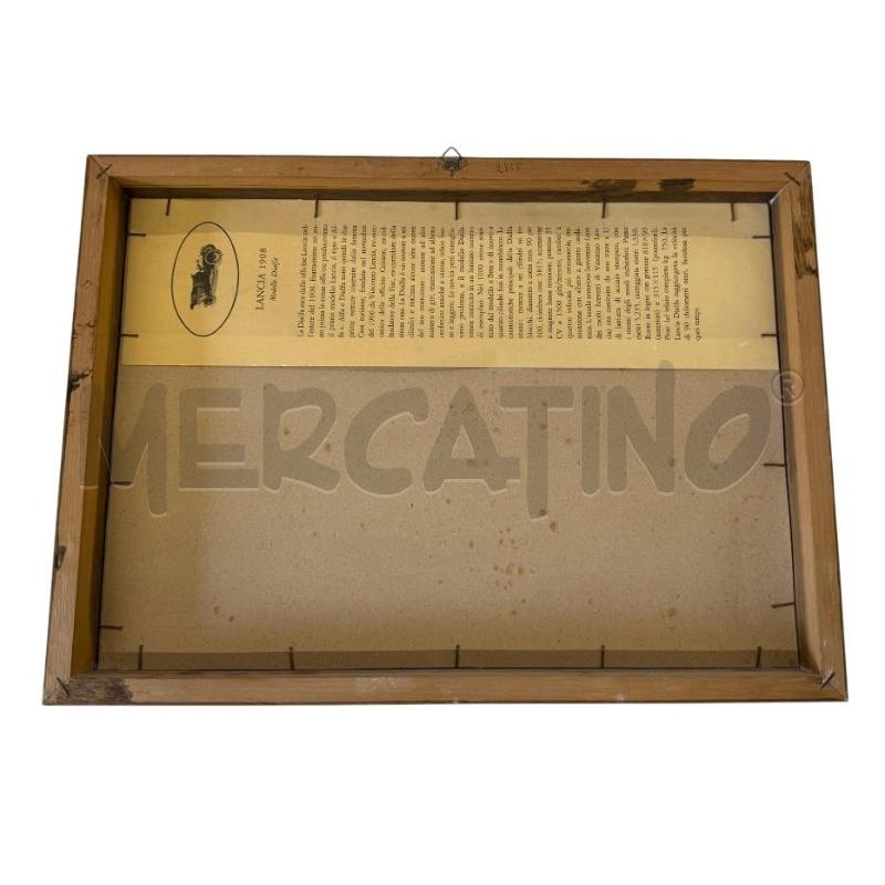 QUADRO STAMPA AUTO D'EPOCA LANCIA 1908 MODELLO DIALFA  | Mercatino dell'Usato Molfetta 2