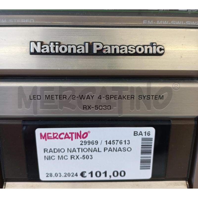 RADIO NATIONAL PANASONIC MC RX-503 | Mercatino dell'Usato Molfetta 4