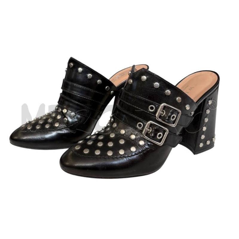 SABOT TWINSET NERO BORCHIE | Mercatino dell'Usato Molfetta 1