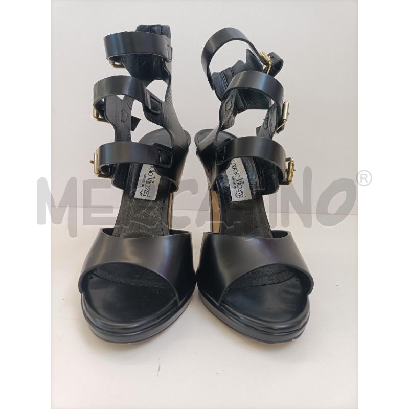 SANDALI DONNA GIAMPAOLI VIOZZO NERO STRINGHE | Mercatino dell'Usato Molfetta 2