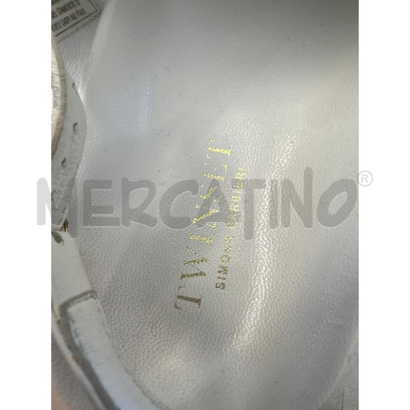 SANDALI DONNA TWINSET BIANCO FRANGIA DORATO | Mercatino dell'Usato Molfetta 5