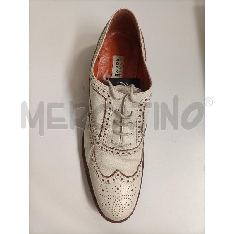 SCARPE DONNA FRATELLI ROSSETTI PANNA E MARRONE ALLACCIATE | Mercatino dell'Usato Molfetta 3