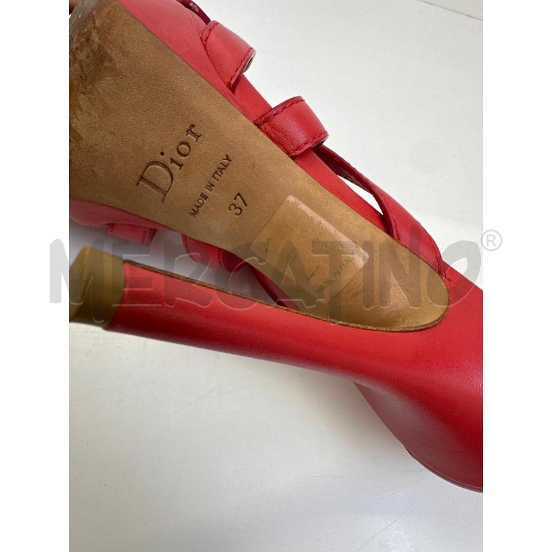 SCARPE TACCHI CHRISTIAN DIOR ROSSO INCROCIO | Mercatino dell'Usato Molfetta 4