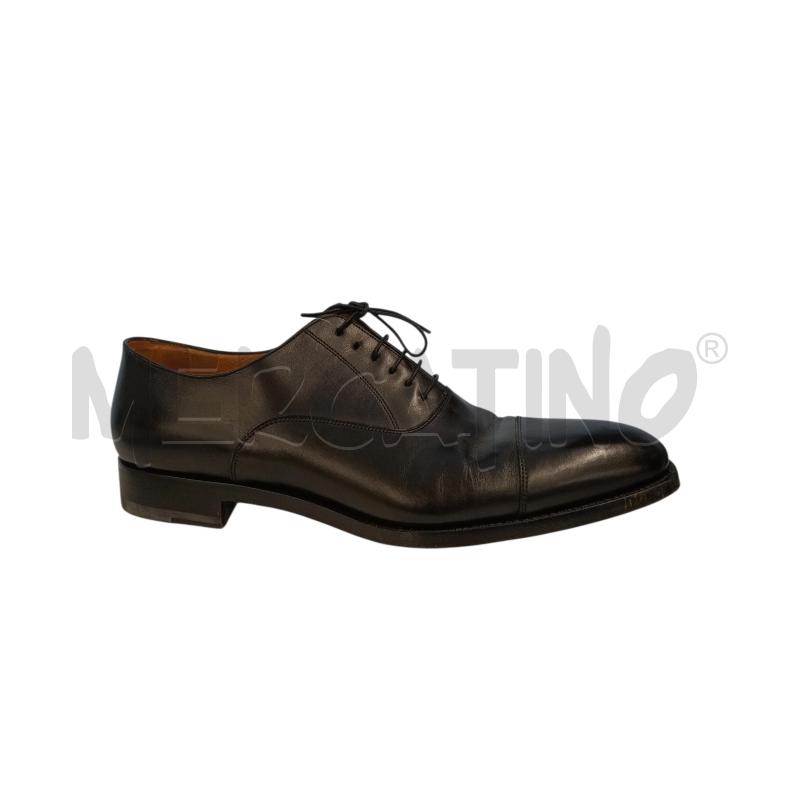 SCARPE UOMO SANTONI NERO ALLACCIATE | Mercatino dell'Usato Molfetta 1