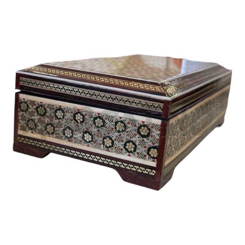 SCATOLA LEGNO LACATA FIORELLINI ETNICA FIORELLINI  | Mercatino dell'Usato Molfetta 2
