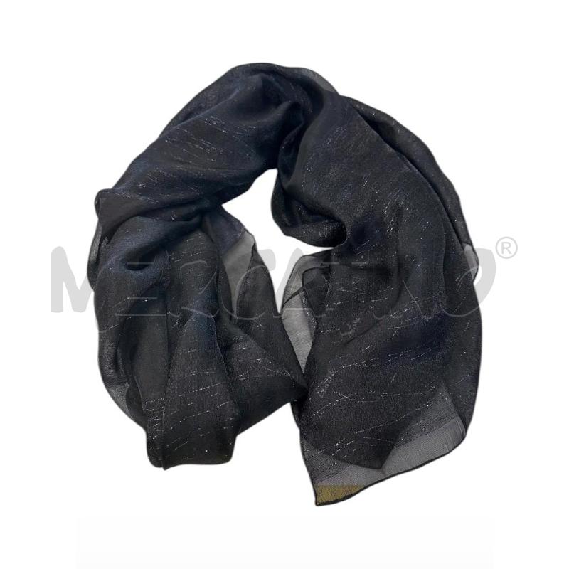 SCIARPA DONNA BLUMARINE NERO BLU FILO LAMINATO | Mercatino dell'Usato Molfetta 1