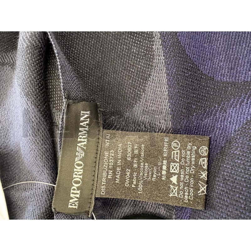 SCIARPA EMPORIO ARMANI GRIGIO BLU | Mercatino dell'Usato Molfetta 3