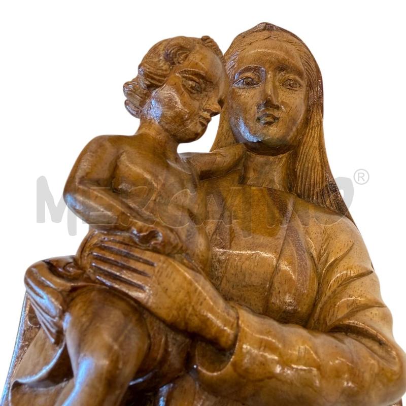 SCULTURA LEGNO MATERNITA' H. 35 CM | Mercatino dell'Usato Molfetta 5
