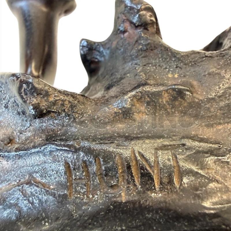 SCULTURA PASTORELLO BRONZO FIRMA HUNT | Mercatino dell'Usato Molfetta 4