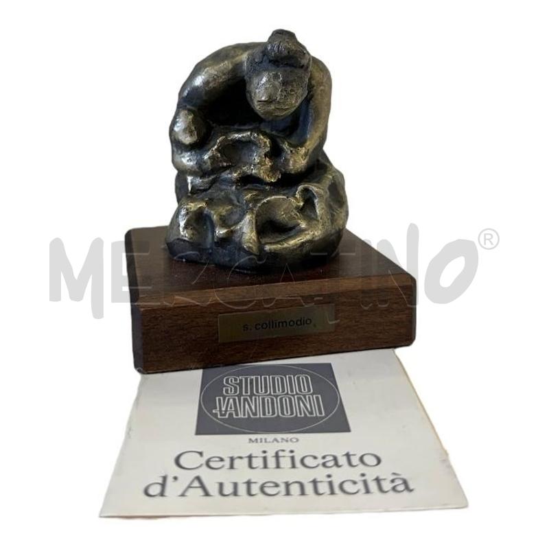 SCULTURA S.COLLIMODIO MATERNITA' STUDIO VANDONI 159/1000 BASE LEGNO  | Mercatino dell'Usato Molfetta 1