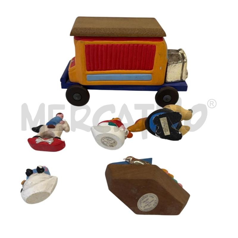 SCULTURE DESIGN TRAZO ENZO VIVIANI CAMIONCINO FRUTTA+5 STATUETTE | Mercatino dell'Usato Molfetta 3