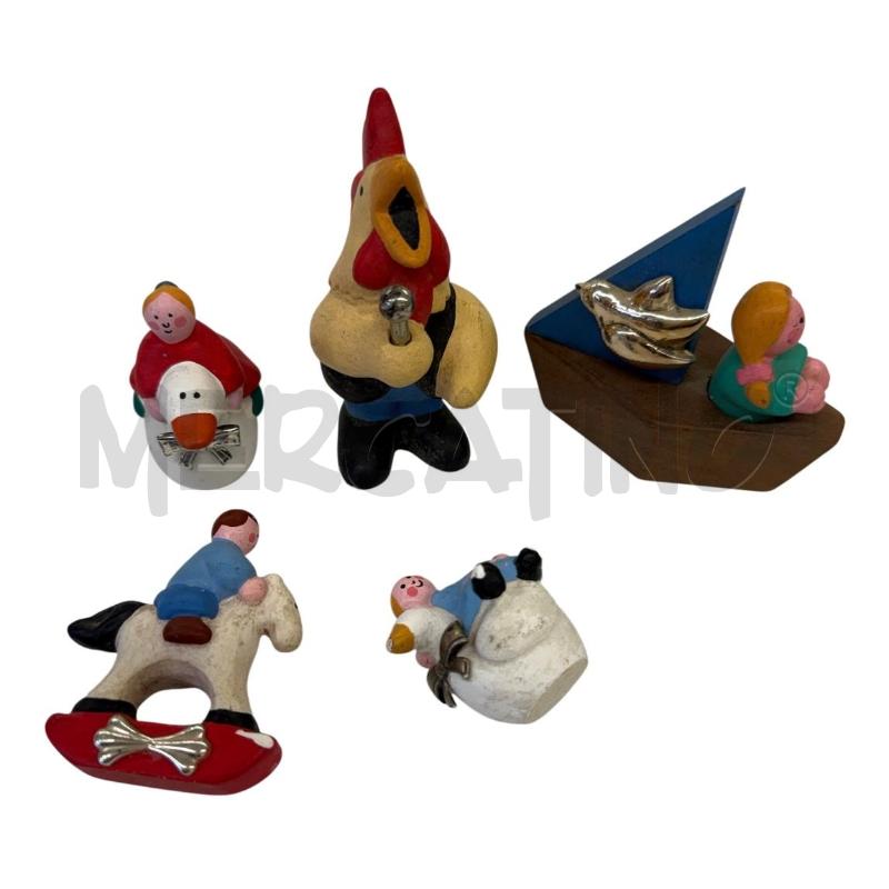 SCULTURE DESIGN TRAZO ENZO VIVIANI CAMIONCINO FRUTTA+5 STATUETTE | Mercatino dell'Usato Molfetta 5