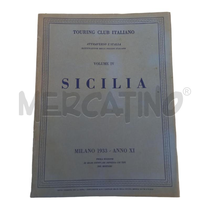 SICILIA TOURING CLUB ITALIANO VOLUME IV PRIMA EDIZIONE | Mercatino dell'Usato Molfetta 1