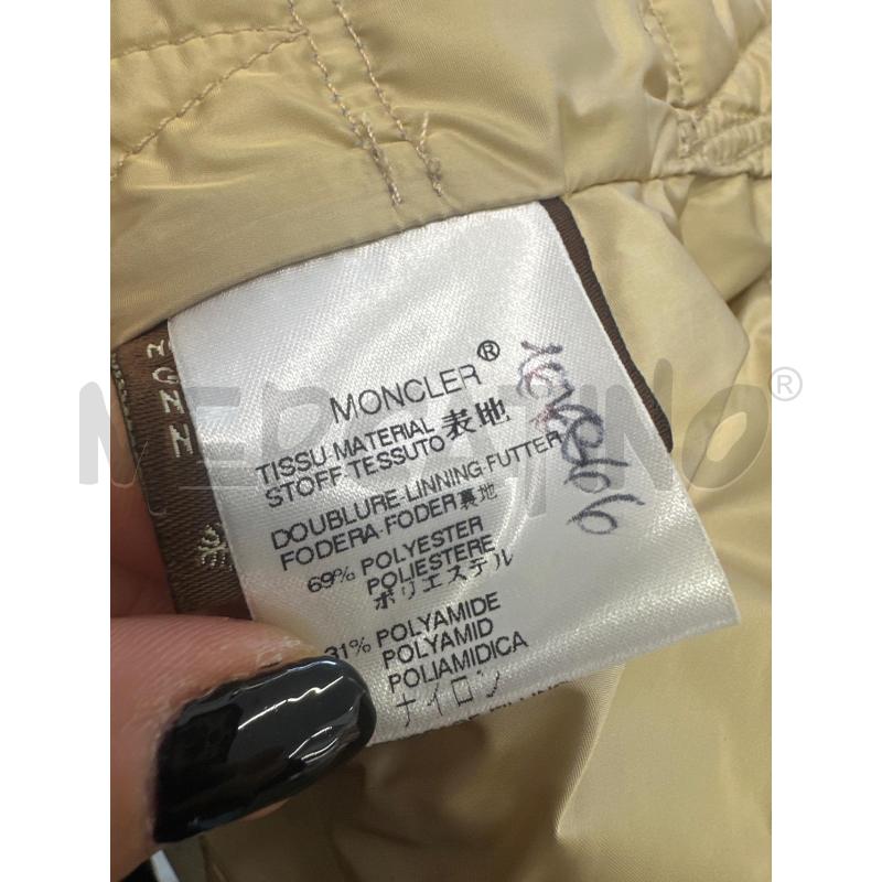 SMANICATO DONNA MONCLER BEIGE TRAPUNTATO | Mercatino dell'Usato Molfetta 5
