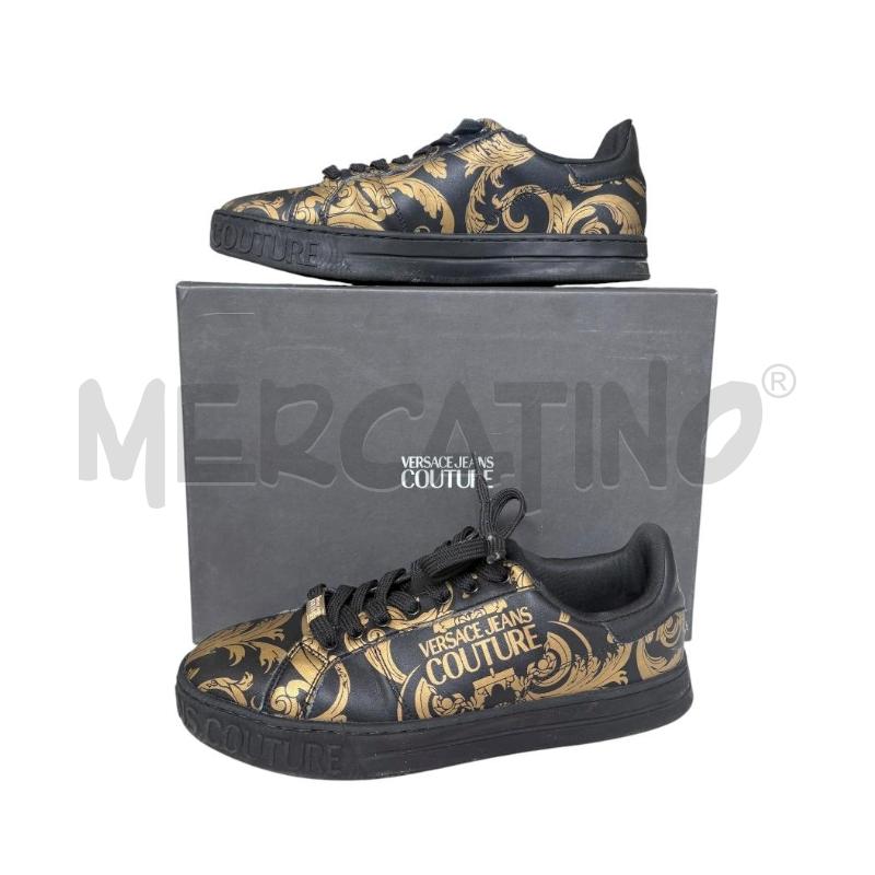 SNEAKERS UOMO VERSACE JEANS COUTURE NERO DORATO + | Mercatino dell'Usato Molfetta 1
