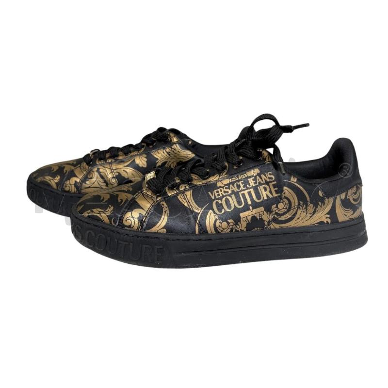 SNEAKERS UOMO VERSACE JEANS COUTURE NERO DORATO + | Mercatino dell'Usato Molfetta 2